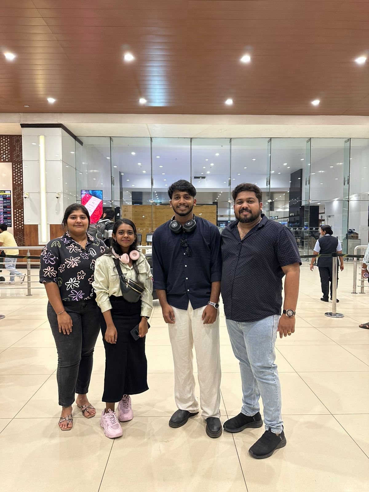 Send-off at the airport — BSc Nursing batch headed to Georgia