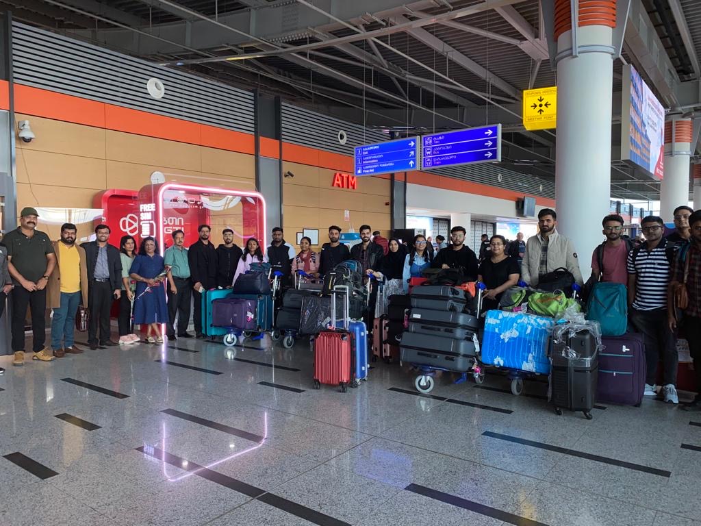 Students touch down — luggage loaded, dreams ahead