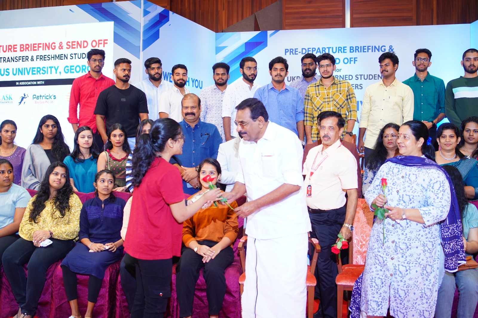 Roses, blessings & sendoff — 2022 batch for Caucasus University, Georgia