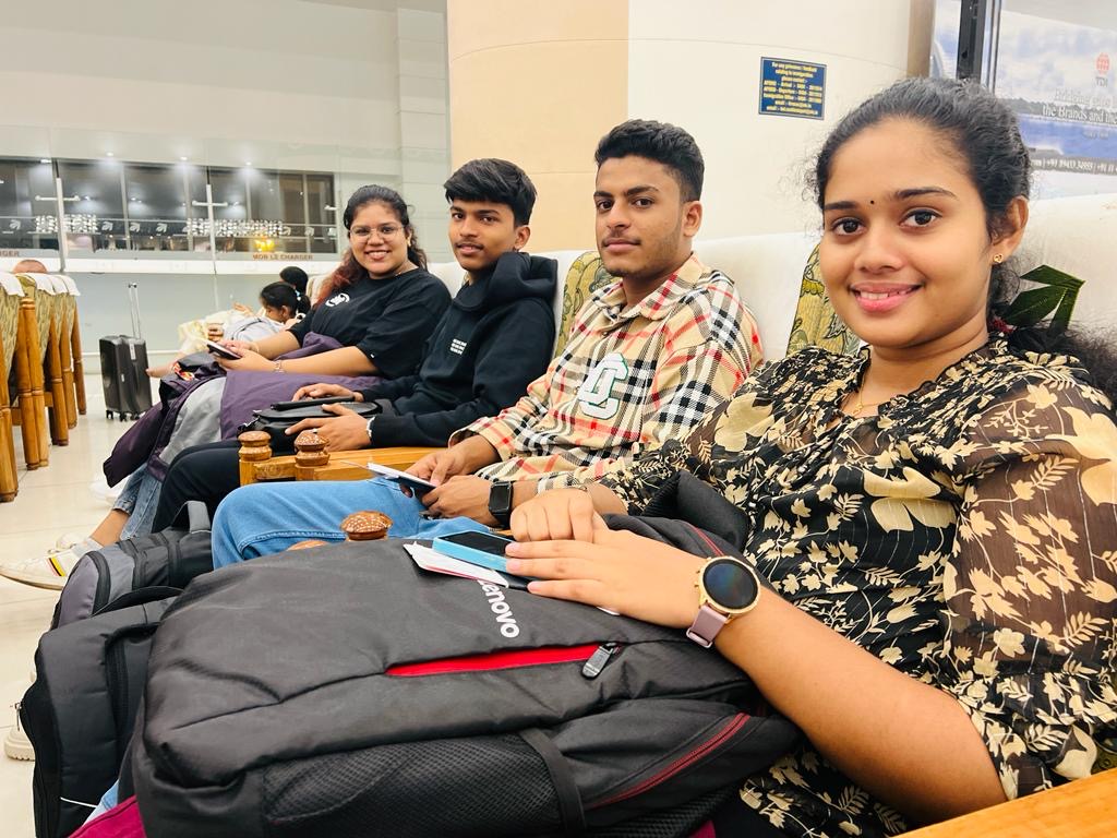 Waiting to board — first flight of a lifetime