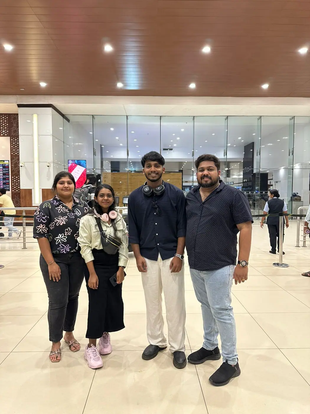 Send-off at the airport — BSc Nursing batch headed to Georgia