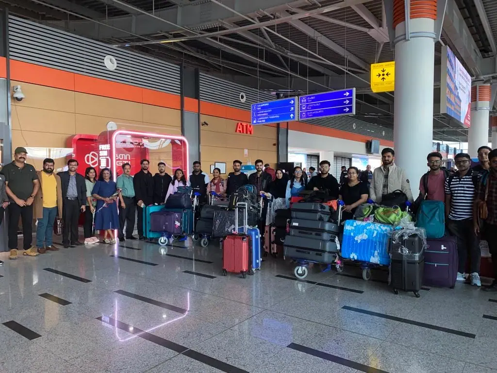 Students touch down — luggage loaded, dreams ahead